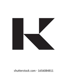 Monogram Letter K Business Company Vector Logo Design