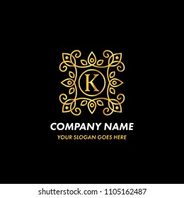 Monogram Letter K Logo Concept