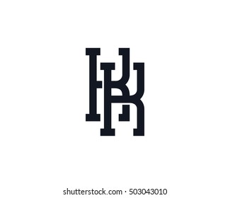 Monogram Letter K Logo Design Template