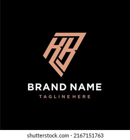 monogram letter kb logo template