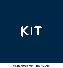monogram letter kit minimalist logo icon, vector design element, creative logo inspiration.