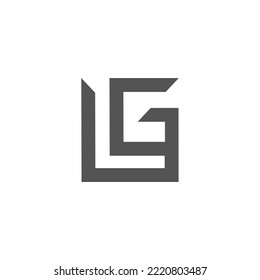 El monograma es la letra L y G. Elegante y contundente.