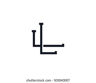 Monogram Letter L Logo Design Template
