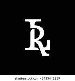 Monogram letter L and R. Great for fashion business logo