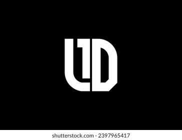 Monogram Letter LD Logo Design vector template