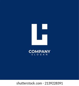 Monogram letter LH, HL logo design. Creative monogram logo template 