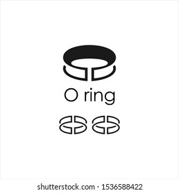 monogram letter , Line Art ,O ring  logo design inspiration 