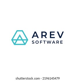 monogram letter A logo design