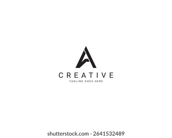a monogram letter logo design