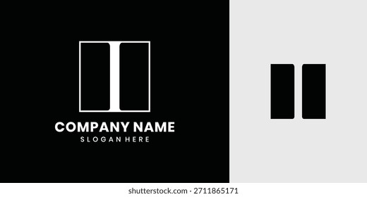 Diseño de logotipo de letra I monograma
