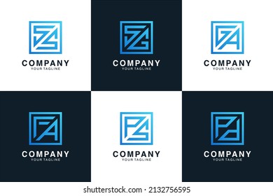 colección de diseño de logotipo de letras monográficas