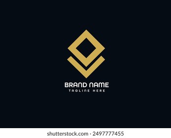 Monogram letter logo design template