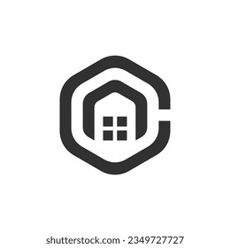 monogram letter logo design vector 