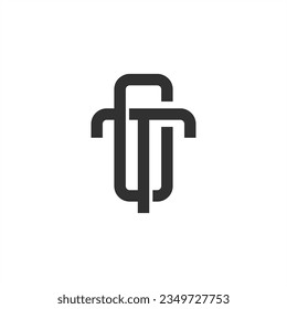 vector de diseño de logotipo de letra monográfica 