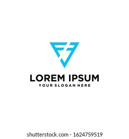 monogram letter logo F + 3 design for the company