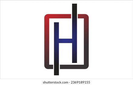 Monogram letter logo icon HO or OH