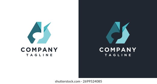 monogram letter logo is made with lines, a design for a luxurious, elegant and simple business.