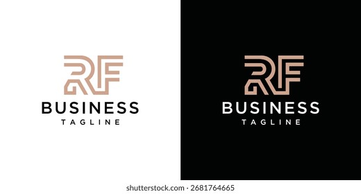 Los logotipos de letras Monogram se crean con líneas de diseño para un negocio lujoso, elegante y simple.