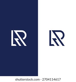 Letra monograma LR Icono del logotipo