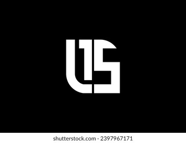 Logo-Design-Vektorgrafik-Vorlage für Monogramm-Buchstaben LS