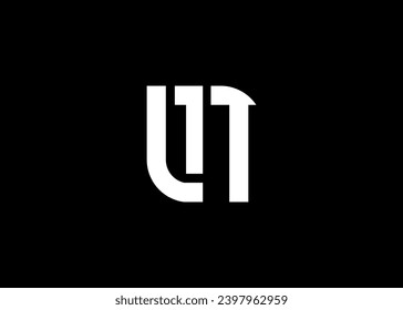 Monogram Letter LT Logo Design vector template