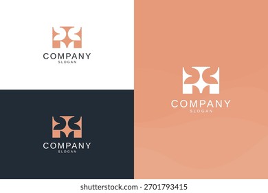 Vector de Plantillas de diseño de logotipo de letra m de monograma