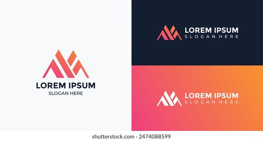 Monograma Letra M Logo Icon Design