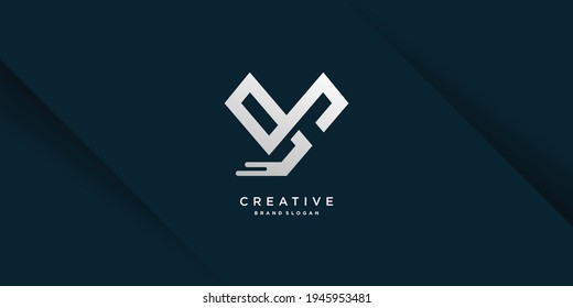 Monogram letter M logo with modern cool creative concept for initial or company Part 14