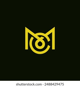 Monogram Letter MC or CM logo design. You can used MC or CM for your business