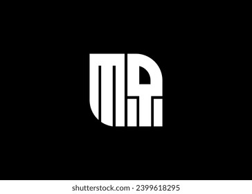 Monogram Letter MQ Logo Design vector template