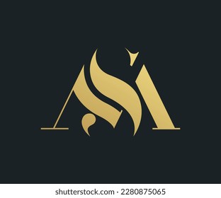 Diseño de logotipo MS o SM para letras monográficas