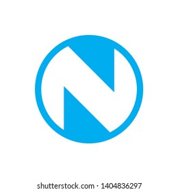 Monogram Letter N Business Company Vector Logo Design