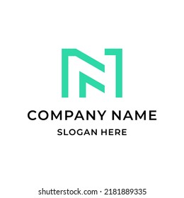 monogram letter N and number 1