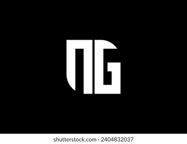 Monogram Letter NG Logo Design vector template
