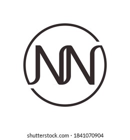 Monogram Letter Nn Business Company Vector Stock Vector (Royalty Free ...