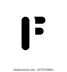 Das Monogramm ist der Buchstabe O und F. Elegant und umrissen.