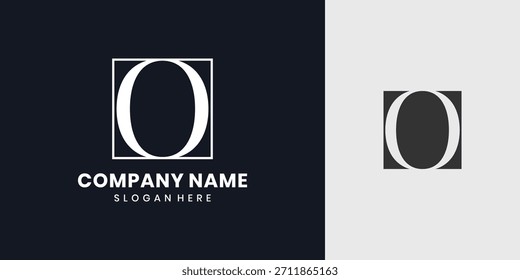 Monogram letter O logo design