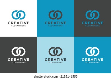 Monogram letter O O logo vector icon design