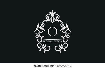 Monogram letter O. Luxury identity logo for restaurant, royalty, boutique, cafe, hotel, heraldic, fashion and more.