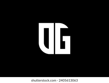 Monogram Letter OG Logo Design vector template