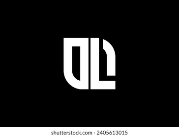 Monogram Letter OL Logo Design vector template.