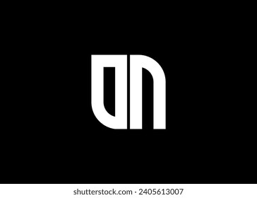 Monogram Letter ON Logo Design vector template.