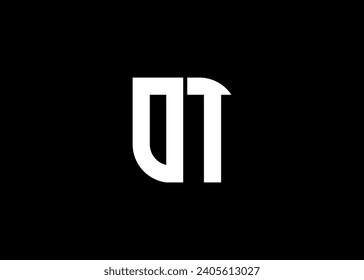 Monogram Letter OT Logo Design Vektorvorlage.