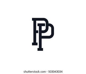 Monogram Letter P Logo Design Template