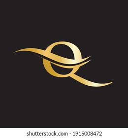Vector de diseño del logotipo Q de letra monograma. Diseño del logotipo de la letra Q con moderno diseño. Q Vector de diseño de logotipo