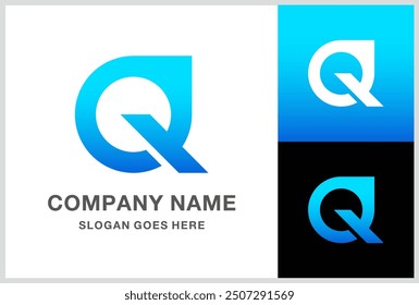 Monogram Letter Q Vector Logo Design Template 