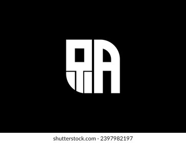 Monogram Letter QA Logo Design, Vektorgrafik-Vorlage.