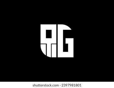Monogram Letter QG Logo Design Vektorgrafik-Vorlage