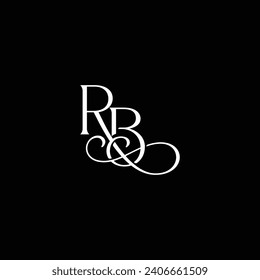 Monogram letter R and B for beauty clinic logo