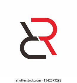 Monogram Letter R Business Company Vector Logo Design